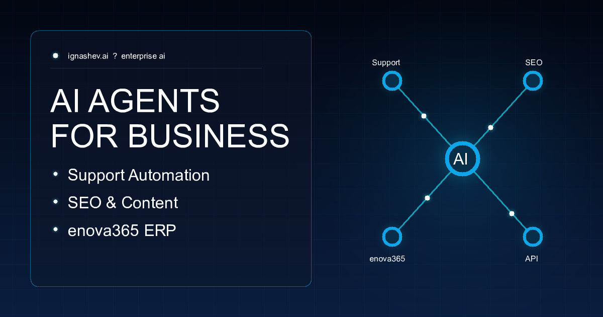 AI Agents for Business: Customer Support, SEO, and ERP Automation